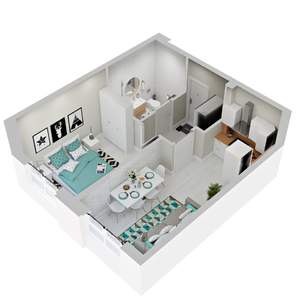 1-к квартира, вторичка, 38м2, 5/9 этаж