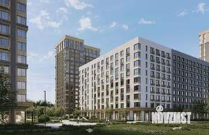 2-к квартира, строящийся дом, 50м2, 18/18 этаж