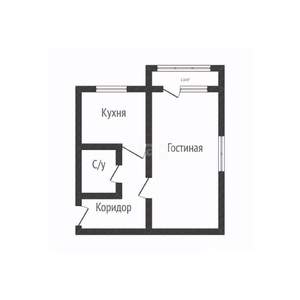 1-к квартира, вторичка, 31м2, 4/5 этаж