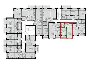 1-к квартира, строящийся дом, 40м2, 2/3 этаж