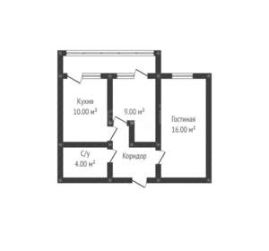 2-к квартира, вторичка, 45м2, 19/24 этаж