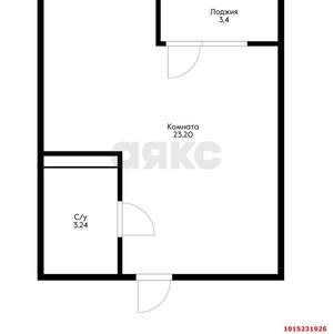 Студия квартира, вторичка, 30м2, 22/22 этаж