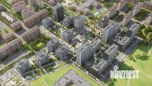 1-к квартира, строящийся дом, 41м2, 4/18 этаж