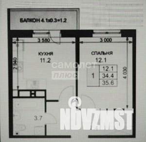 1-к квартира, вторичка, 36м2, 6/16 этаж