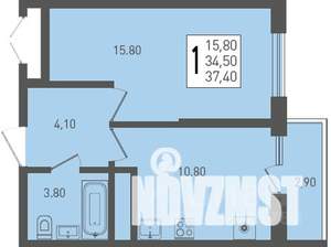 1-к квартира, вторичка, 37м2, 5/24 этаж