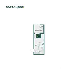 Студия квартира, вторичка, 23м2, 2/18 этаж