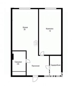 1-к квартира, вторичка, 42м2, 15/28 этаж