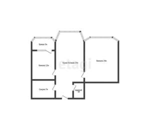 2-к квартира, вторичка, 70м2, 3/17 этаж