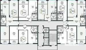 2-к квартира, вторичка, 56м2, 23/24 этаж