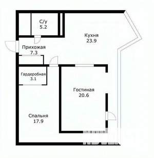 2-к квартира, вторичка, 80м2, 19/25 этаж