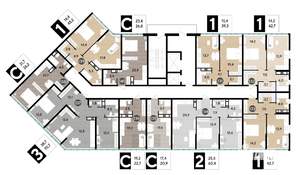 1-к квартира, вторичка, 43м2, 13/16 этаж