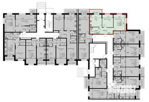 2-к квартира, строящийся дом, 58м2, 1/3 этаж