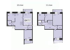 6-к квартира, вторичка, 136м2, 11/13 этаж
