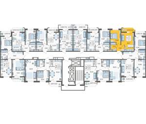 1-к квартира, вторичка, 37м2, 23/23 этаж