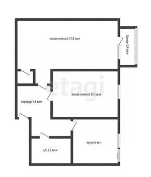 2-к квартира, вторичка, 42м2, 5/5 этаж