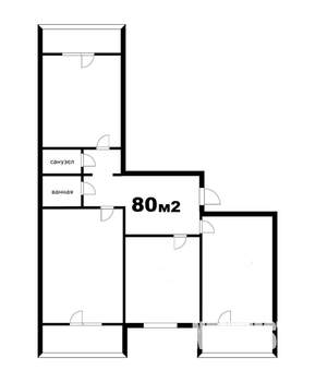 3-к квартира, вторичка, 80м2, 5/10 этаж