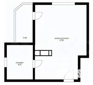 Студия квартира, вторичка, 22м2, 5/7 этаж