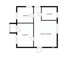 2-к квартира, вторичка, 52м2, 2/3 этаж