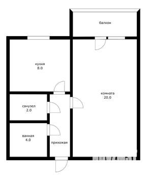 1-к квартира, вторичка, 38м2, 3/5 этаж