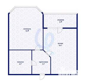 1-к квартира, вторичка, 35м2, 8/19 этаж