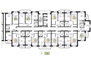 1-к квартира, вторичка, 45м2, 9/19 этаж
