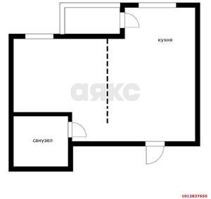 1-к квартира, вторичка, 38м2, 2/8 этаж