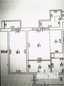 2-к квартира, вторичка, 54м2, 9/25 этаж