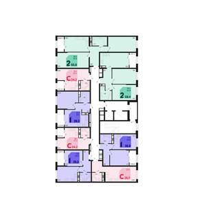 2-к квартира, вторичка, 58м2, 6/18 этаж