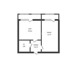 1-к квартира, вторичка, 37м2, 6/14 этаж