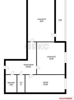 2-к квартира, вторичка, 60м2, 8/16 этаж