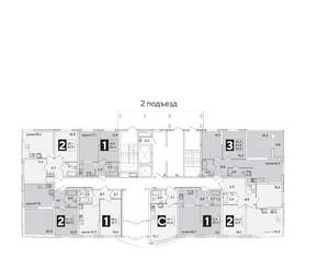 2-к квартира, вторичка, 62м2, 1/16 этаж