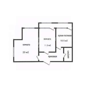 2-к квартира, вторичка, 56м2, 4/7 этаж