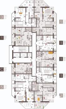 Студия квартира, строящийся дом, 30м2, 24/24 этаж