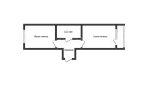 1-к квартира, вторичка, 40м2, 4/5 этаж