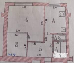 1-к квартира, вторичка, 35м2, 4/5 этаж