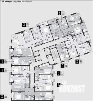 1-к квартира, вторичка, 50м2, 15/18 этаж