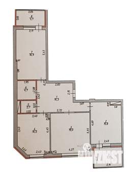 3-к квартира, вторичка, 87м2, 4/8 этаж