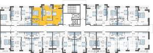 2-к квартира, вторичка, 53м2, 7/12 этаж