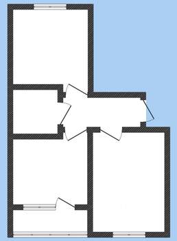 2-к квартира, вторичка, 48м2, 1/9 этаж