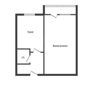 1-к квартира, вторичка, 33м2, 12/12 этаж