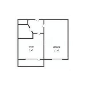 1-к квартира, вторичка, 32м2, 2/12 этаж