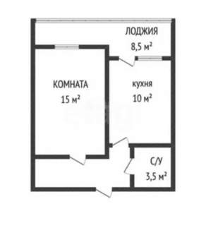 1-к квартира, вторичка, 33м2, 7/19 этаж