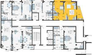 1-к квартира, вторичка, 55м2, 12/21 этаж