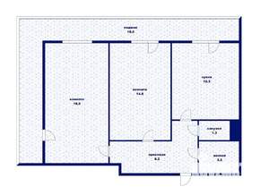 2-к квартира, сданный дом, 78м2, 10/12 этаж
