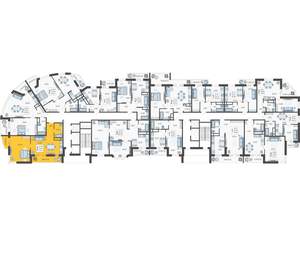 2-к квартира, вторичка, 62м2, 14/16 этаж