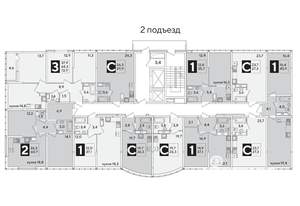 3-к квартира, вторичка, 73м2, 15/16 этаж