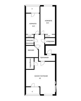 3-к квартира, вторичка, 100м2, 10/25 этаж
