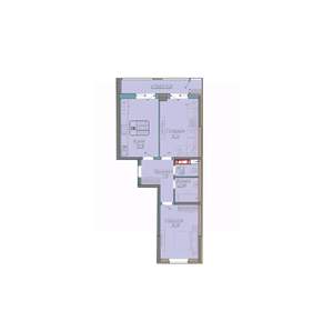 2-к квартира, вторичка, 61м2, 5/18 этаж