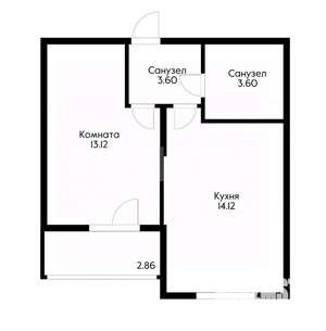 1-к квартира, вторичка, 38м2, 16/17 этаж