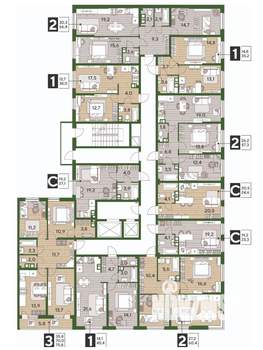 1-к квартира, вторичка, 38м2, 3/16 этаж